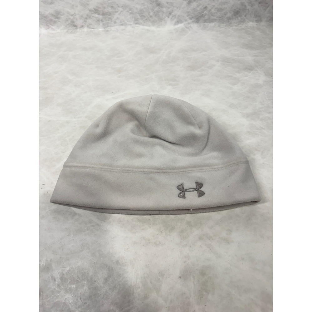 Under Armour‎ Womens ColdGear Fleece Ponytail Beanie Hat Gray One Size